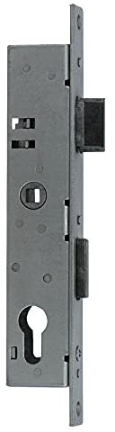 Alberts 654092 Einsteckschloss | für Wellengitter-Tore | verzinkt | Dornmaß 25 mm | Gesamthöhe 243 mm