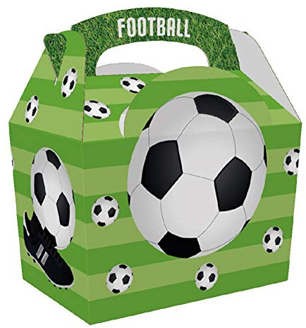 Finishes Touches Party Store Football Boxes X 10 – Perfect For Children's Parties, Cake, Food Gifts by ColPac
