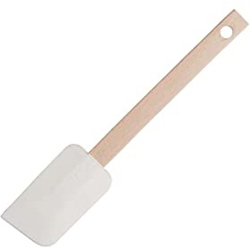 FACKELMANN 32950 Maryse Backspatel, Holz, Braun, 25 cm, Weiß