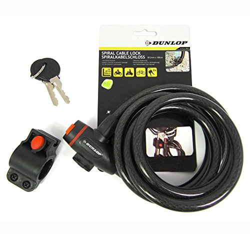 Dunlop Vehicle 871125256376 Cerradura de Espiral, Multicolor, ST 12 x 1800 mm