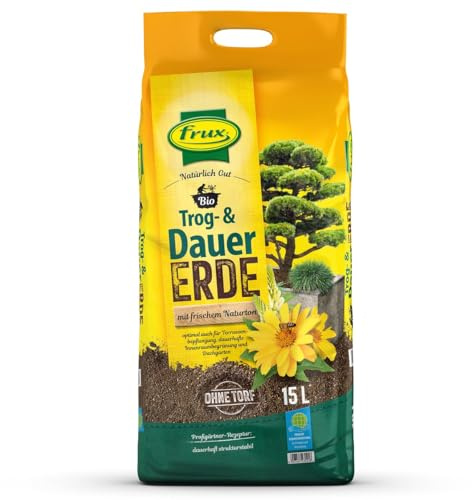frux® Bio Trog- & Dauererde Natürlich Gut torffrei - 15 Liter