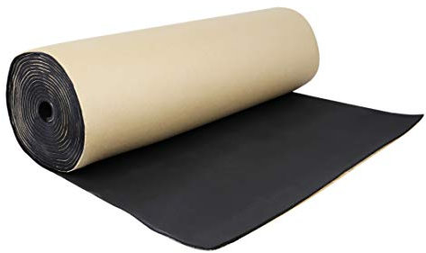 sourcing map Tapis d'isolant 3mm Voiture Capot Porte Isolation Acoustique Sonore Bruit Noir 60x40/152x100cm