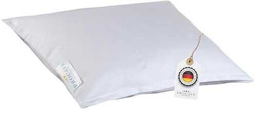 PROCAVE Feinflanell - Schutzbezug für Kissen in der Größe 35 x 40 cm Kissenbezug aus 100% Baumwolle mit Reißverschluss - Made in Germany - schützt Das Kissen vor Verunreinigung