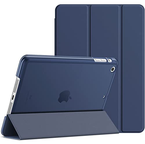 JETech Case for iPad mini 3/2/1 (2014/2013/2012), Navy | Slim Translucent Back Design, Tri-Fold Stand, Auto Wake/Sleep, Lightweight Shockproof Cover