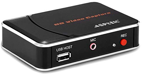 Scheda di acquisizione video HDMI 1080P HD Game Recorder compatibile con Xbox One/360/PS4/Wii U/Nintendo Switch e supporto microfono per commenti, non richiede PC