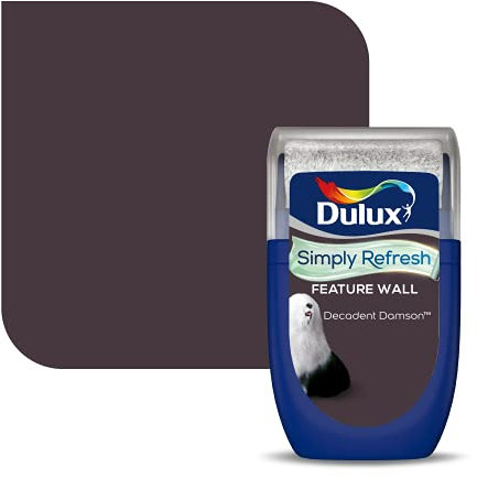 Dulux Simply Refresh Feature Wall Matt Emulsion Paint - Decadent Damson - 30ML Tester 5569253