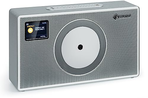 Chaine HiFi, Dab/Dab+/FM, Radio Portables Stéréo, Écran LCD, Port AUX, Alarme, Fixation Mural