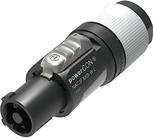 Neutrik powerCON grau NAC3FXXB-W-L für Kabeldurchmesser 10-16mm Kabelstecker 250V 16A IEC EN 60320-1