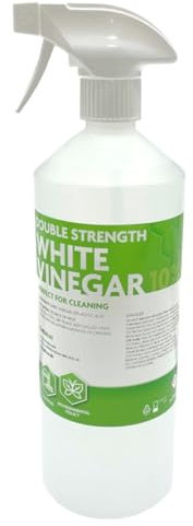 Hexeal Double Strength White Vinegar 1L Spray – 1L Spray of 10% Strong Cleaning Vinegar for Sanitising & Cleaning – Suitable for Use in the Garden – Deodorises & Removes Grime