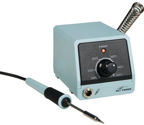 MC Power - Lötstation | MLS-98 | 100-450°C, blau | für Hobby und Beruf | ideal für Einsteiger