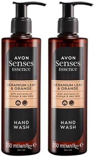 Avon 2 x Senses Essence Geranium Leaf & Orange Hand Wash - 250ml