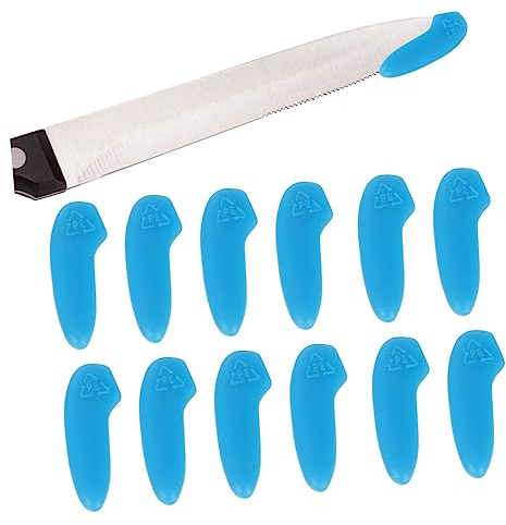 SKISUNO Protector Punta Cuchillo Juego De 50 Fundas Plásticas Flexibles Para Puntas De Cuchillos Cocina Seguridad Y Almacenamiento