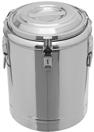 Treeisland Thermobehälter für Essen, 14 L Edelstahl Thermotransportbehälter Warmhaltebehälter mit Deckel für Speisen und Getränke