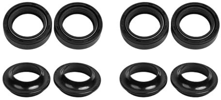 26x37x10.5 Moto Amortisseur Avant Fourche Amortisseur Arbre Joint D'huile Cache-poussière for CW50 RSP BOOSTER ROCKET 97 CW 50(4pc Seal 4pc Cover)