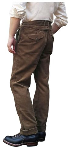 Foweknow Arbeitshose Herren Cordhose Gerades Bein Regular Fit Chino Hose Business Weiche Stoffhose Anzughose Männer Lang Vintage Cargohose Outdoor Modische Frezeithosen Streetwear