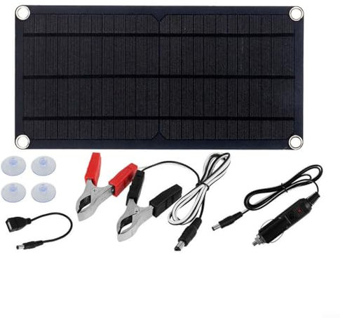 CNANRNANC 10W 6V Solar Ladegerät Auto Batterie Betreuer Tragbare Solar Panel Kit Mit Adapter Wasserdichtes Solarladegerät