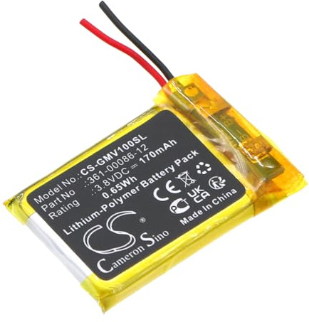 TECHTEK Batterie 170mAh Compatible avec [Garmin] Femix 6s Pro, Venu remplace 361-00086-12 FBA
