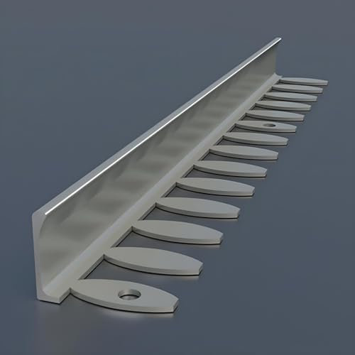 Raouoae Praktisches Abschlussprofil Biegbar L-Form 125cm 2 Stück Stufenkantenprofil Für Laminat Aluminium Eloxiert Einfassprofil Biegbar Für Einzigartige Designs(Grau)