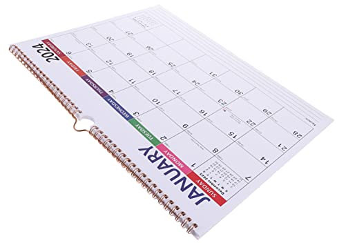 OFFSCH Wandkalender Kalenderplaner Terminkalender Monatsplanerkalender Praktischer Spiralkalender Papierkalender Agendakalender Für Home Office Lehrer Studenten Büroangestellte