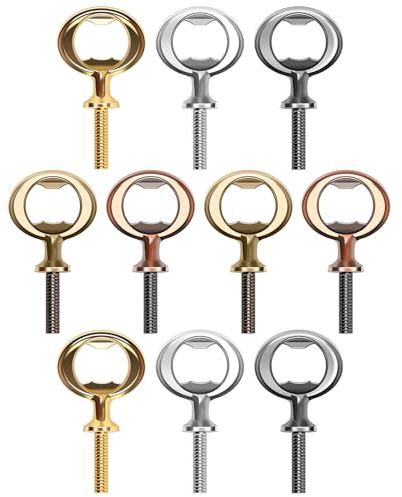VAVPUP Zinc Alloy Bottle Opener Kit,Compact Beer Opener Set,Inserted Into The SetBeer Bottle Opener Set Vintage Practical Beer Lid Opener for DIY Bottle Opener Project Craft Wood Turning (10)