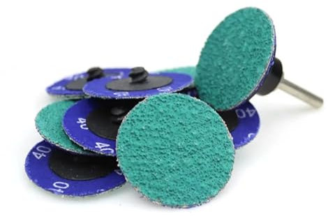 Disques abrasifs à changement rapide en zircone 577F de 2 pouces 3 mètres, verrouillage par rouleau, type R, disque abrasif for papier de verre, support 50 mm 1/4, élimination de la rouille de la pei