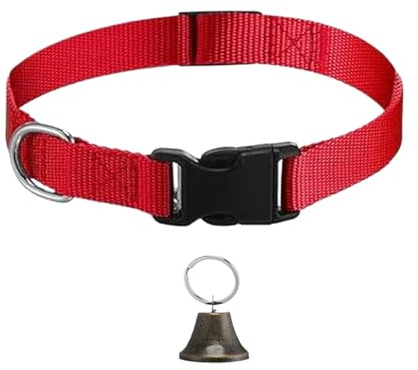 Collier pour Chèvres | Harnais Réglable en Nylon avec Clochette - Cloche Sonore Antiperte pour Pâturage – Accessoires d'Élevage pour Moutons, Vaches et Chèvres Domestiques