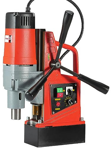XCSCUK Perceuse à Colonne magnétique, perceuse magnétique de Puissance 1350W, taraudage Avant/arrière 600r/min, perceuse électrique pour l'amélioration de l'habitat