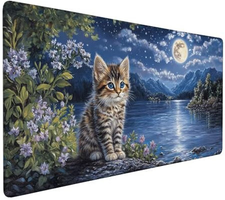 Japanese Mouse Mat 1000x500x3mm XXL Landscape Mouse Pad Large Desk Pad, Water-Resistant Surface with Non-Slip Rubber, Extended Japanese Mousepad Computer Keyboard for Laptop Gaming Office Work X-902
