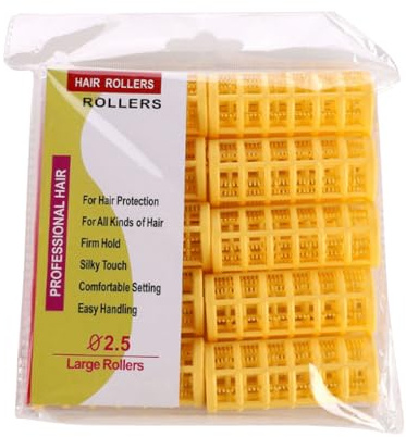 KIXZSAZ 1 Set Lockenwickler Langjähriger Service Tolles Material Narrenartige Bedienung Verschiedene Farben Friseur Friseur Roller, Gelb