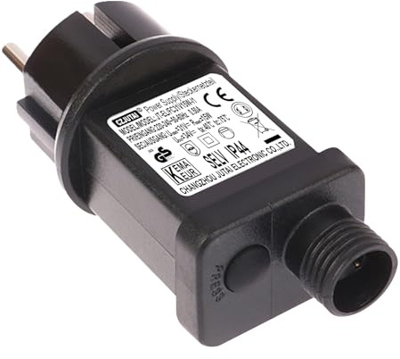 31V 15W LED-Netzteil – CZJUTAI JT-EL/FC31V15W Transformateur LED CZJUTAI IP44 - Zuverlässige Alimentation für Noël Beleuchtung mit Europäischer Steckdose (Socle à vis - Modus commuté - EL/FC31V15W)