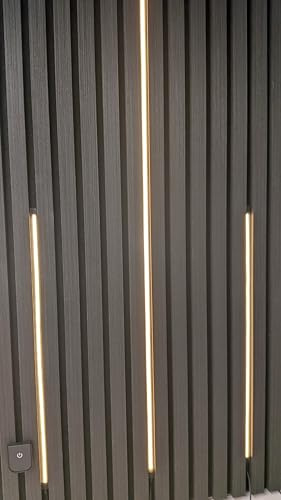 Illumino Lighting Invisible Acoustic LED Wall Panels Lights | Plug and Play | Remote Control (x2 LED Strip, 0.5 Metres)