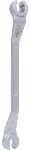 CHROMEplus Open double ring spanner set, offset, 10x11mm