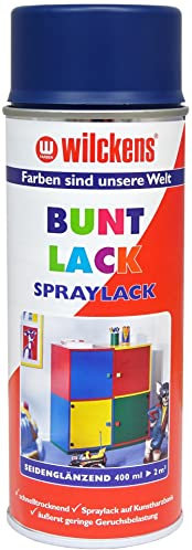 Wilckens Spraylack Buntlack Seidenglanz, 400 ml, RAL 5003 Saphirblau