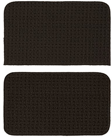 Garland Rug Herald Square 2-Piece Kitchen Rug Set, 18-Inch by 28-Inch, Chocolate