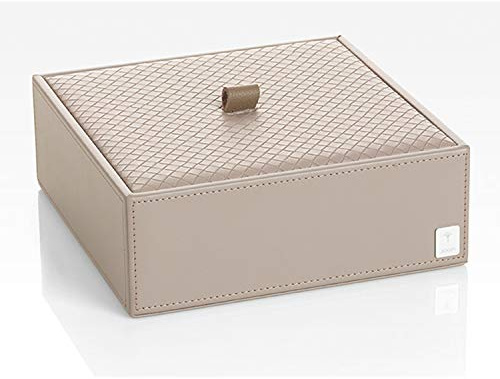 JOOP! Homeline universal-box Grau in Leder Optik mit elegantem Flecht Deckel