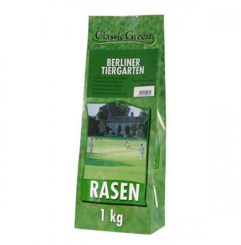 10 x Classic Green Rasen Berliner Tiergarten 1 kg, Nachsaat, Rasensaat
