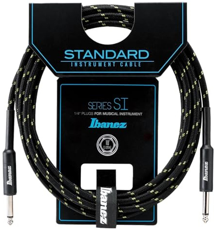 Ibanez si10-bg 3 m 2 connettori dritti Standard cavo strumento in tessuto, colore: beige