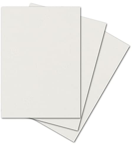 ARTOZ 50x Briefpapier - Ivory-Elfenbein DIN A4 297 x 210 mm - Edle Egoutteur-Rippung - Hochwertiges Designpapier Urkundenpapier