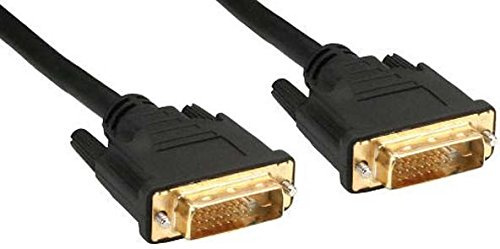 Goobay 69208 Câble DVI-I FullHD Dual Link, Doré, 10m Longueur