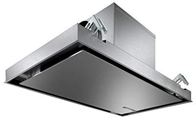 Bosch DRC97AQ50 Serie 6 Smarte Deckenlüftung, 90 cm breit, Um- & Abluft, Made in Germany, EcoSilence Drive leiser und effizienter Motor, LED-Beleuchtung gleichmäßige Ausleuchtung, Fernbedienung