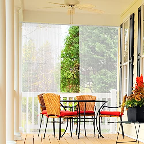 SJHmoo Tende a Zanzariera per Veranda/Terrazzo/Balcone/Giardino, Tende in Tulle Trasparente per Esterni, Rete, Rete Decorativa per Festa, Matrimonio, Drappeggi a Arco e Tende da Soffitto,