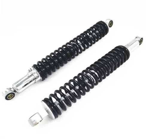 Hegeiisy 400mm 15.75 Zoll 7mm Feder Universal Motorrad Stoßdämpfer Hinterradaufhängung ATV Quad Scooter Dirt Bike Für XL185 XL125S CL50 CD50 150cc 250cc Black