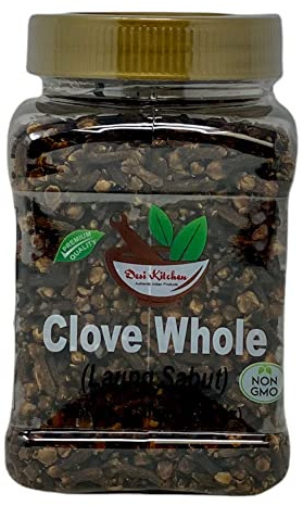 Desi Kitchen Clove Whole (Laung Sabut) 5.28oz (150g) | All Natural | Salt Free | Vegan | NON GMO | By Rani Foods