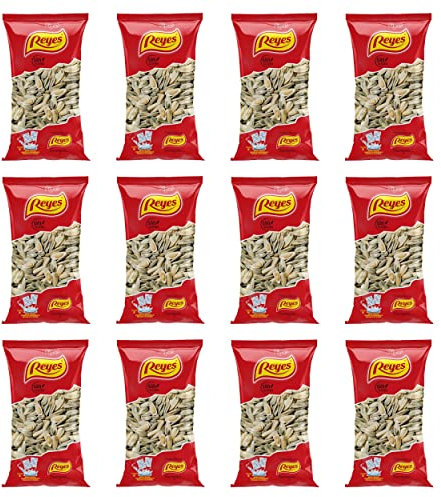 FRUTOS SECOS REYES Pipas de Girasol Aguasal Tostadas 80 Gr x Caja 12 Unidades