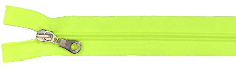 Reißverschluß Kunststoff teilbar für Jacken 80 cm neon