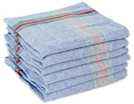 CHELY INTERMARKET Paños Cocina Pack 6 Unidades 45x45cm Azul Algodón Suave Alta Absorción Reutilizables Secado Rápido Vajilla Hogar Restaurantes Cocina Profesional Lavables