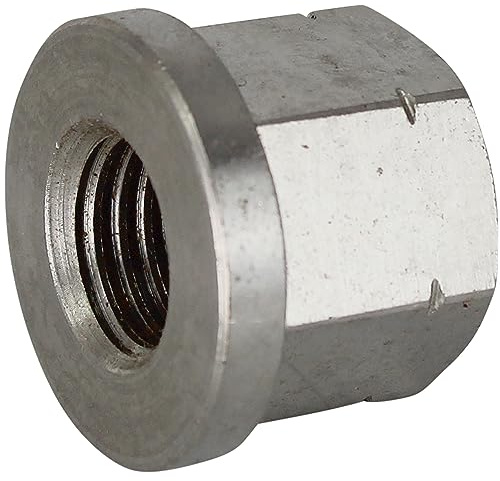 OPIOL QUALITY® 2 Stück Sechskantmuttern, 1,5 d hoch mit Bund M16 Edelstahl A2 V2A Gewindemuffen DIN 6331 Langmuttern