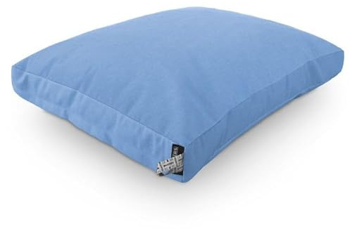 HAPPERS Cojín de Suelo Toldotex Antimanchas Multiusos para Exterior, Banco, Sofá Palets, Chill out – Liso Azul Cielo 60x80