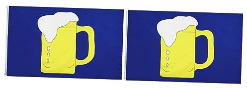 BESPORTBLE 2 Stücke Flagge Für Jedermann Bier Stolz Banner 90x150cm Streifen Flagge Lebendige Farben Für Partys Bars