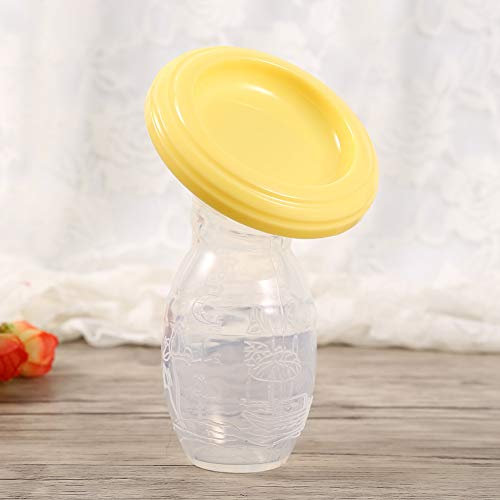 Sichere und Hygienische Handmilchpumpe | Weiches Silikon | Transparente Flasche | Starkes Sauggerät